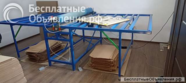 Валковый пресс "ПрессТоп 1500мм" с роликами для вырубки картона