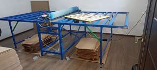 Валковый пресс "ПрессТоп 1500мм" с роликами для вырубки картона