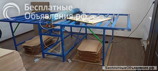 Валковый пресс "ПрессТоп 1500мм" с роликами для вырубки картона