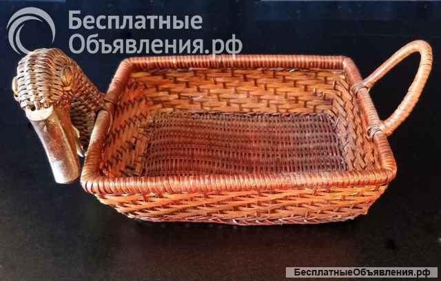 Набор плетёной посуды. СССР.