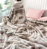 Пледы меховые двухслойные, размеры 1.5сп и евро