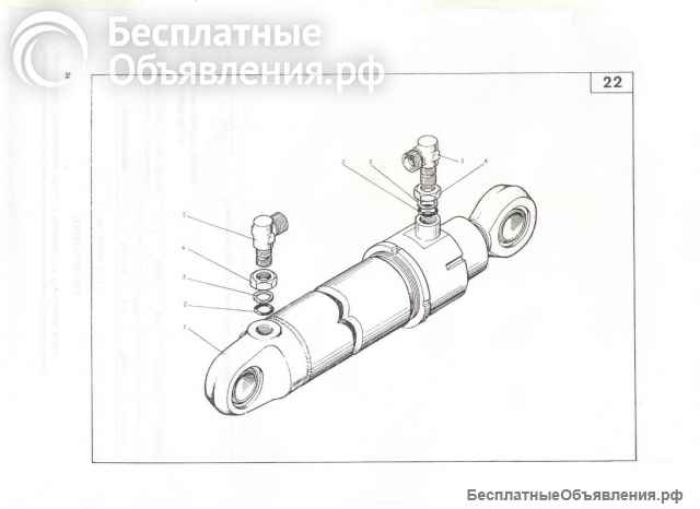 Гидроцилиндры для экскаваторов ЭО-2621, ЭО-2626 МТЗ, ЮМЗ