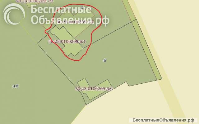Зем. участок с частью дома.