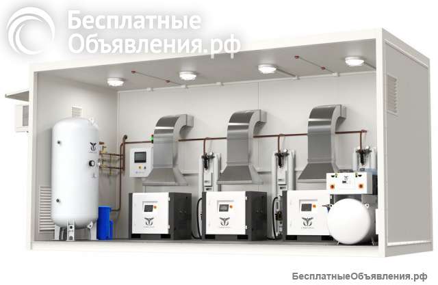 Промышленные и медицинские компрессорные станции в контейнерном исполнении