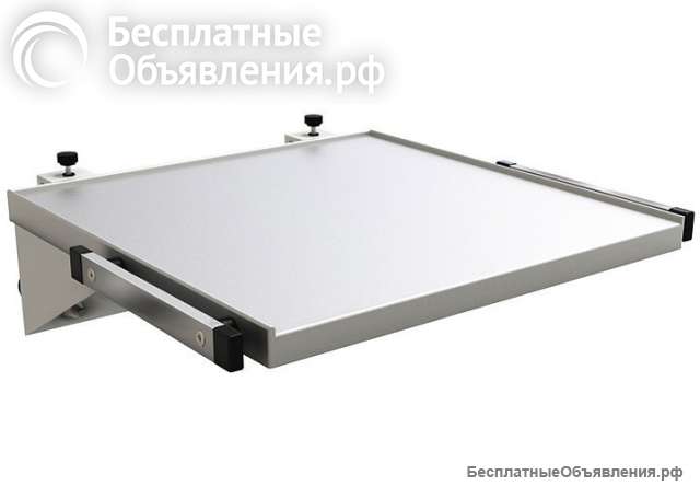 Полка для крепления к настенному медрельсу