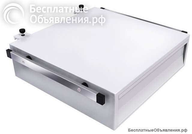 Полка с выдвижным ящиком для крепления к настенному медрельсу