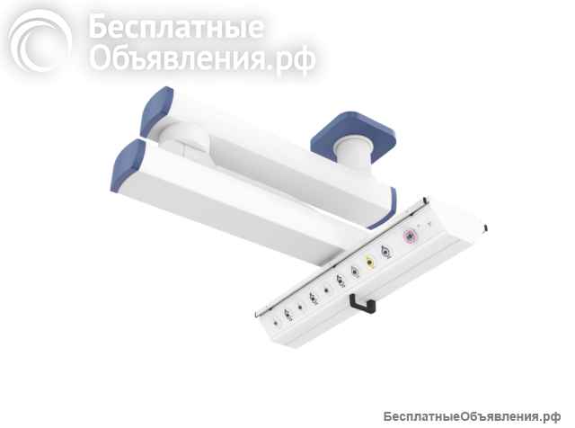Потолочная медицинская консоль двухплечевая CADUCEUS C2E-AL