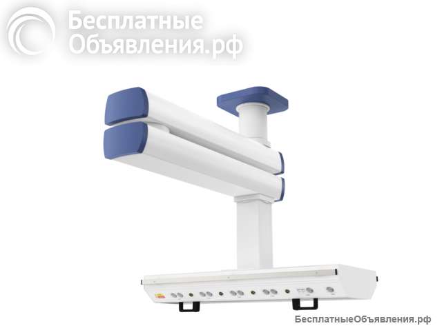 Потолочная двухплечевая медицинская консоль CADUCEUS C2-A