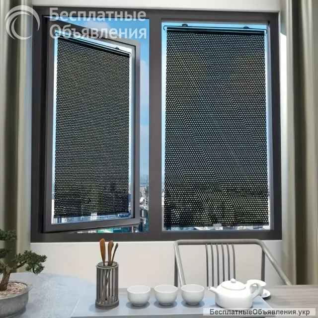 Универсальные солнцезащитные жалюзи (шторы) на окна