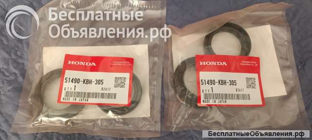 Комплект переборки вилки Honda, Сальники, пыльники, направляющие