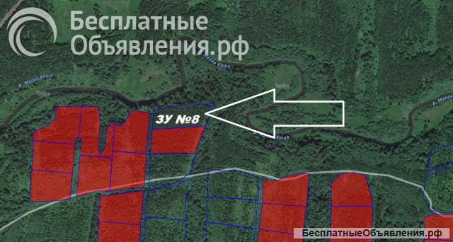 Бартер на участок ИЖС 1га., граничит с рекой Малая Коша.