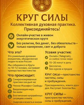 Духовная практика "Круг Силы"-Присоединяйтесь к квесту Пробуждения