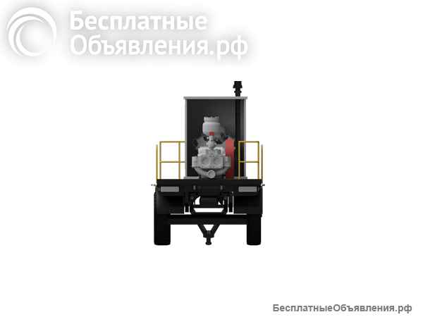 Насосный агрегат АН-50 с краном НБ40, эл. двигатель 55/1500 ОБП, на прицепе, металлический настил.