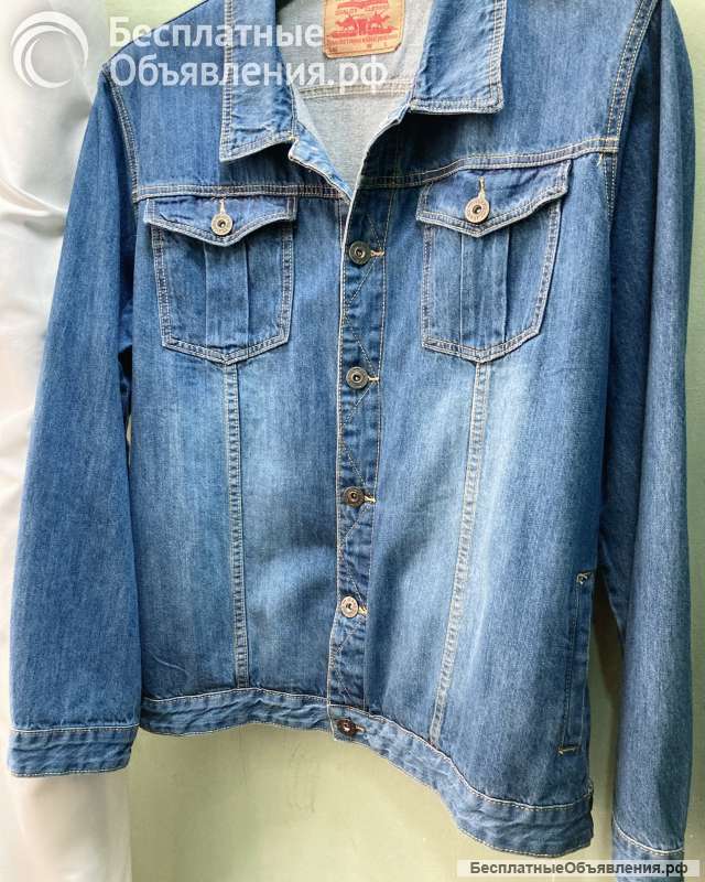 Куртка 56-58 джинсовая новая синяя