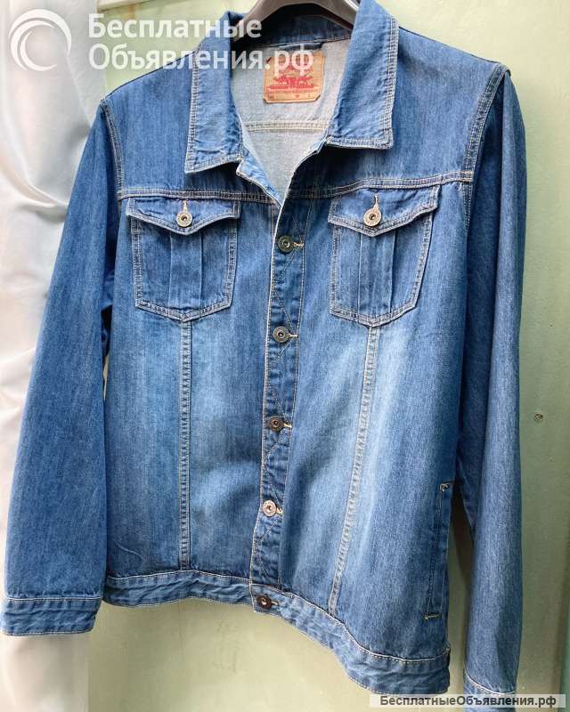 Куртка 56-58 джинсовая новая синяя