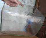 Полностью стеклянный аквариум (сплошной) объемом 11 литров