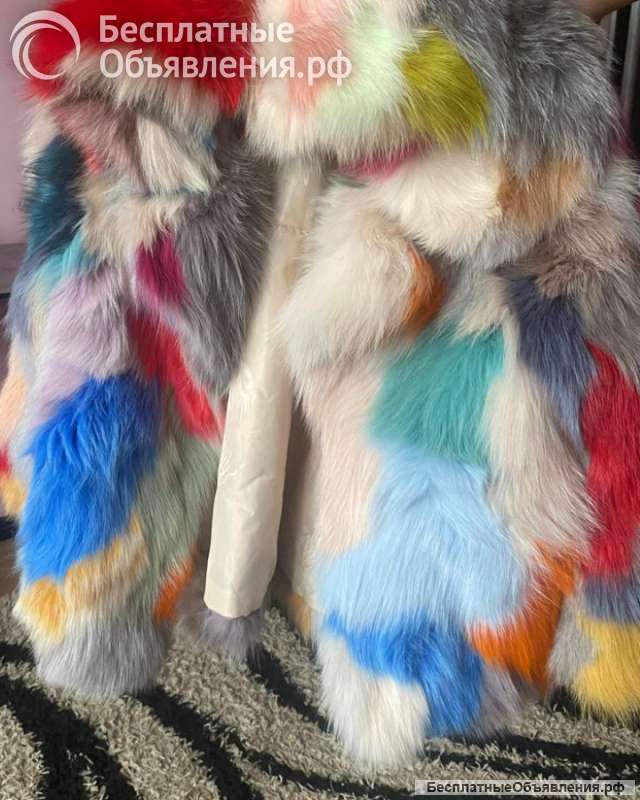 Натуральная шуба из лисы