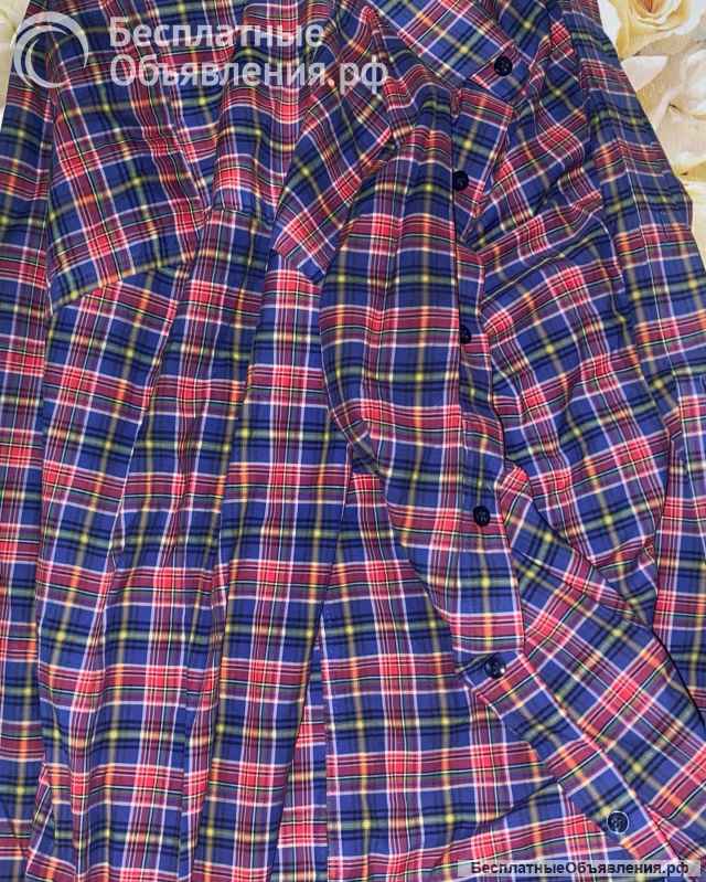 Мужская рубашка в клетку