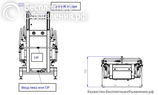 Аппарат для наполнения пива в кеги бочки