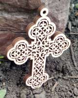 Крест на присоске с орнаментом