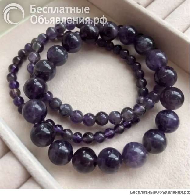 Набор браслетов из аметиста