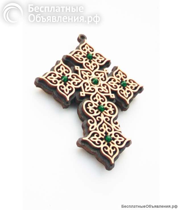 Крест в машину подвеска со стразами