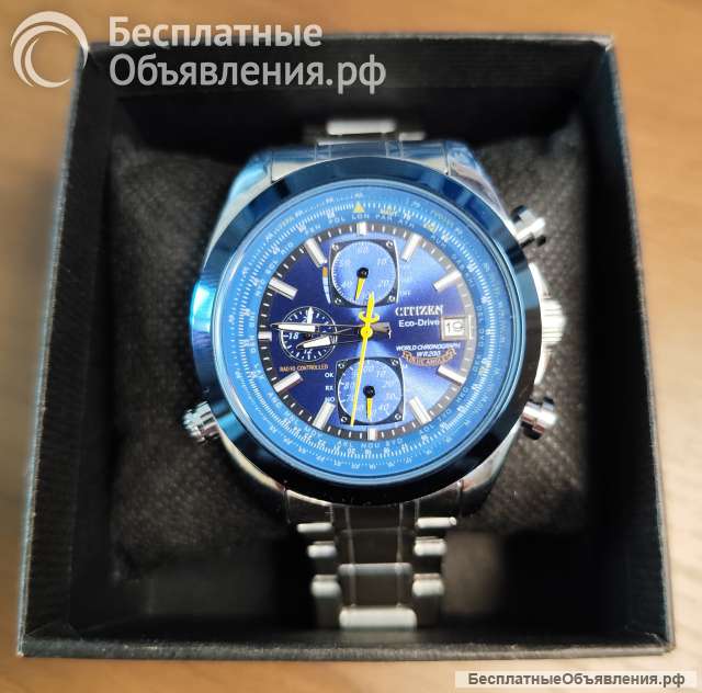 Citizen Eco-Drive World Cronograph WR200 BLUE ANGLES
