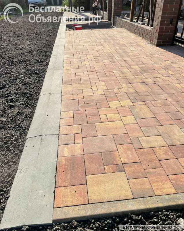 Укладка тротуарной плитки под ключ в Ступино