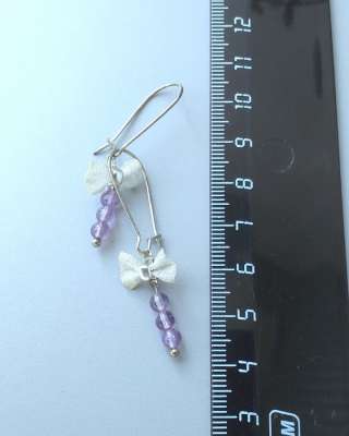 Серьги из аметистов