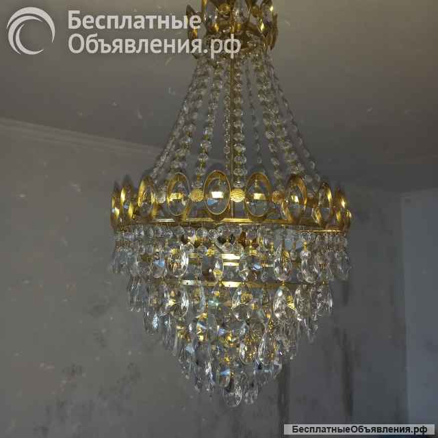 Хрустальная люстра шапка мономаха