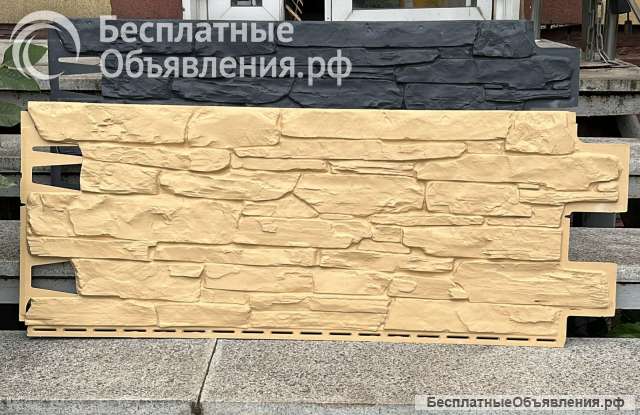Фасадные панели на отделку Камень, песочный