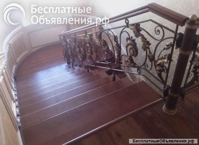Изготовление лестниц и мебели из дерева разных пород под заказ