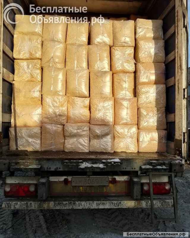 Опилки, Стружка (хвойные) - в брикетах (опт от производителя) - подстилка для с/х предприятий