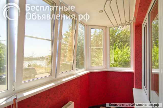 Просторная однокомнатная квартира с видом на реку Кубань