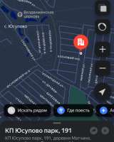 Участок 6,10 соток. Город Домодедово, деревня Матчино, КП Юсупово парк, участок 191