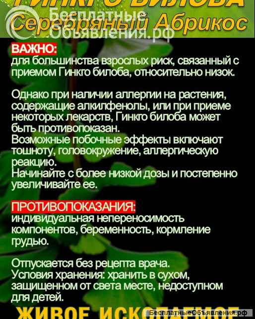 Функциональны чай. Листья Гинкго двулопастного Ginkgo Bilobae folia.