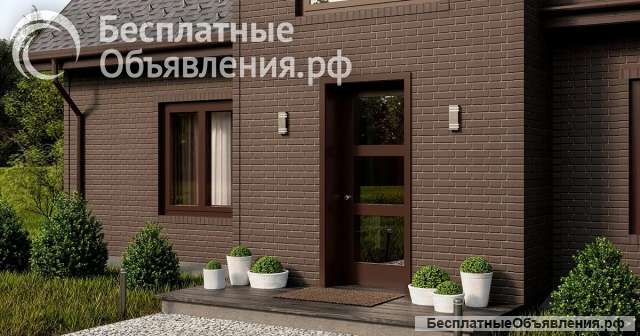 Фасадные панели Клинкер/гладкий кирпич/ коричневый/ углы наружные