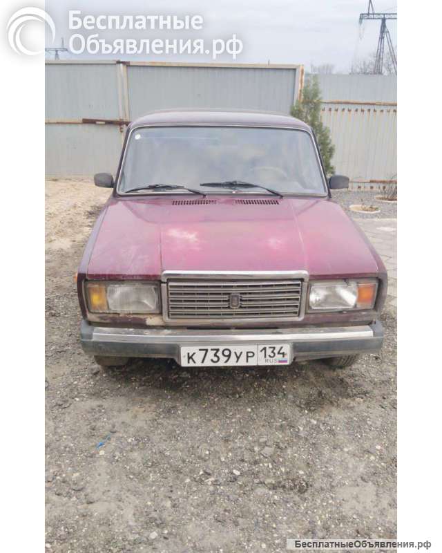 Автомобиль модель ВАЗ 21074 LADA 2107, 2006 г.в.