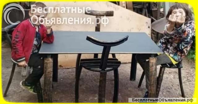 Стол и кресла ручной работы
