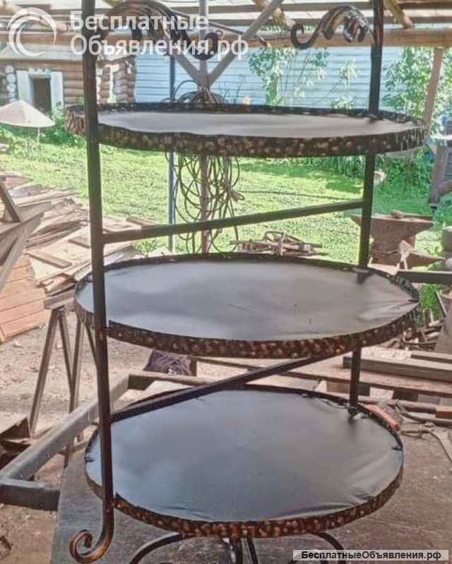 Трёхъярусная кованая этажерка "Author's product"