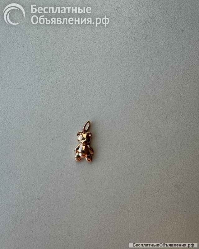 Кулон подвеска Sunlight мишка позолота бижутерия украшение украшения золотой золото медведь амулет