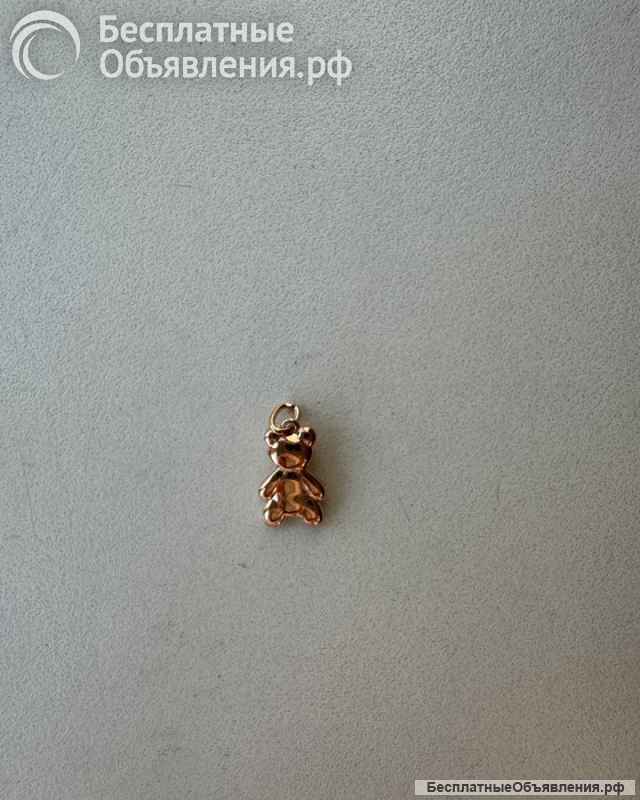 Кулон подвеска Sunlight мишка позолота бижутерия украшение украшения золотой золото медведь амулет