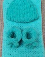 Плед вязаный ручной работы