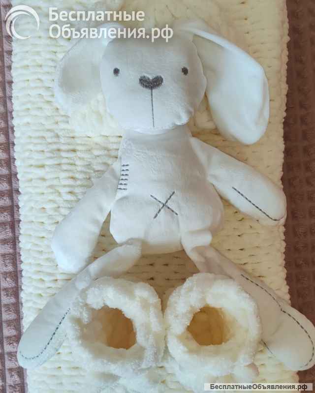 Плед вязаный ручной работы