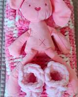 Плед вязаный ручной работы