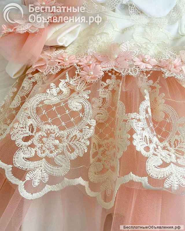 Платье-комбинезон для новорожденных