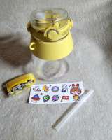 Бутылка термос детская для воды с трубочкой