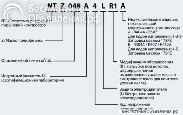Компрессор Danfoss NTZ048A4LR1B Франция (не Китай)