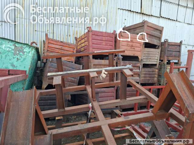 Тара, ящики, мульды, металлические 1200х800х800мм