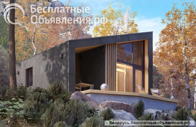 Современный барнхаус 6х6 м